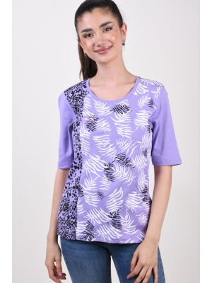 Women T-shirt Sunday 6148 Lilac